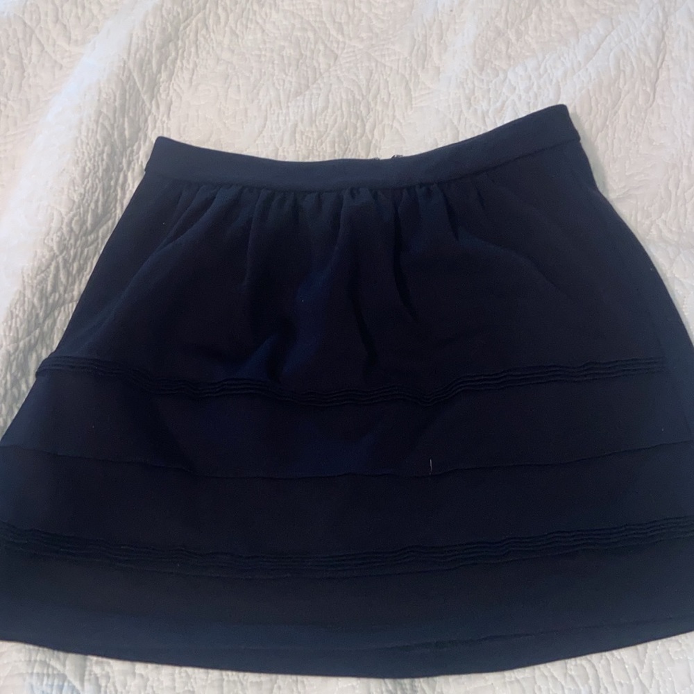 Black mini skirt